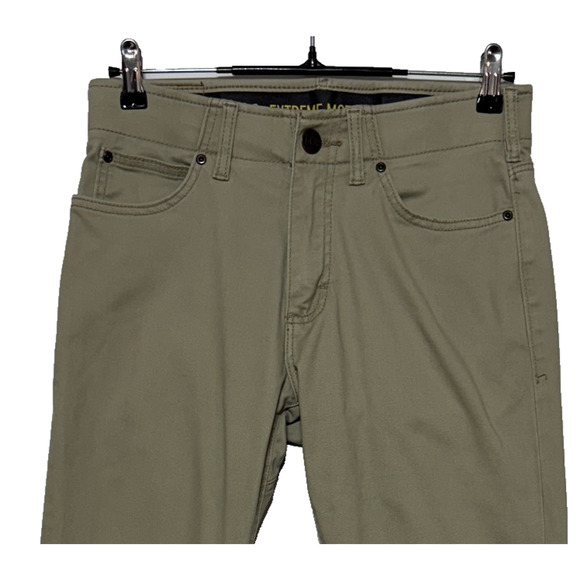 Lee Pants Mens 30X32 Beige Chino Extreme Motion MVP Straight Fit Tapered Stretch - Picture 5 of 9